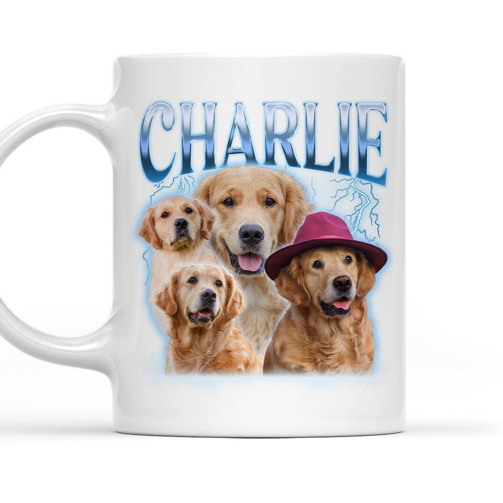 Custom Mother's day Birthday Gifts For Cat Mom, Cat Lovers • Pet Face Vintage Version 9 - Personalized Coffee Mug