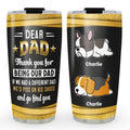 Custom Christmas Birthday Gifts For Dog Dad, Dog Lovers • Bite His Butt - Personalized Tumbler
