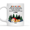 Custom Mother's day Birthday Gifts For Cat Mom, Cat Lovers • Claw Up Her - Personalized Coffee Mug