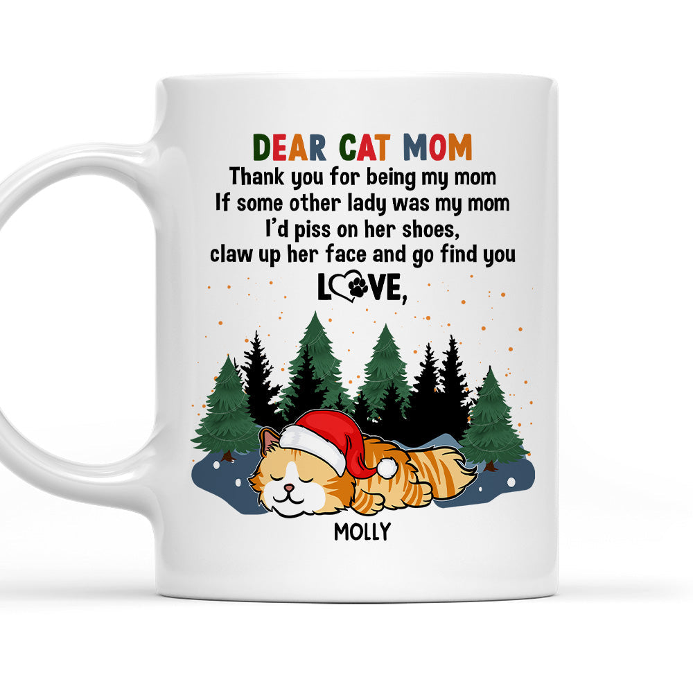 Custom Mother's day Birthday Gifts For Cat Mom, Cat Lovers • Claw Up Her - Personalized Coffee Mug