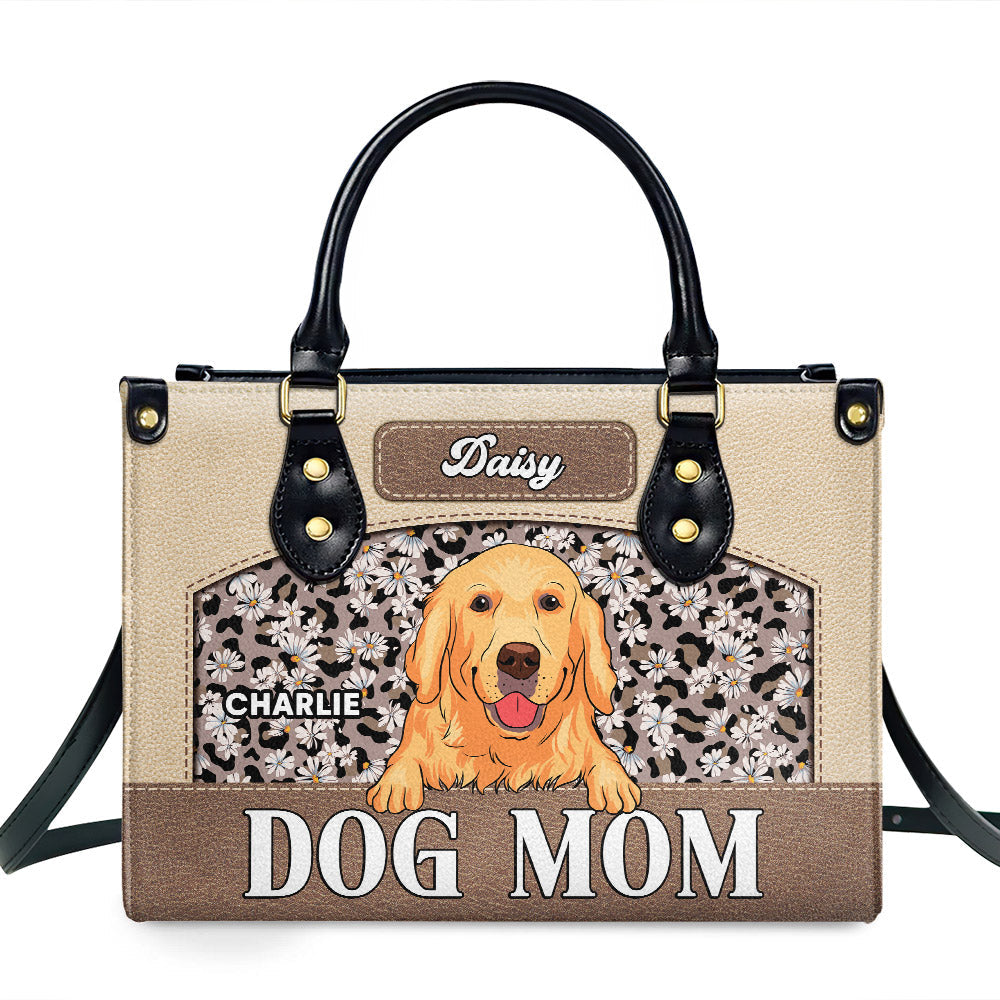 Flawless Dog Mom - Personalized Leather Bag