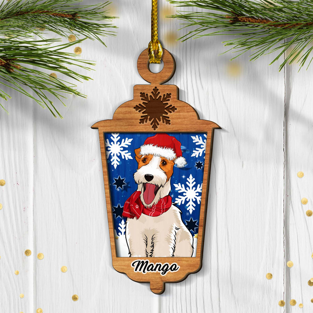 Custom Christmas Decor Home Birthday Gifts For Dog Lovers • Happy Dog - Personalized 2-layered Wood Ornament
