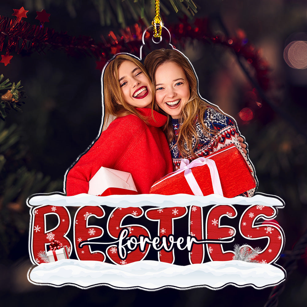 Photo Sisters Forever - Personalized Acrylic Ornament