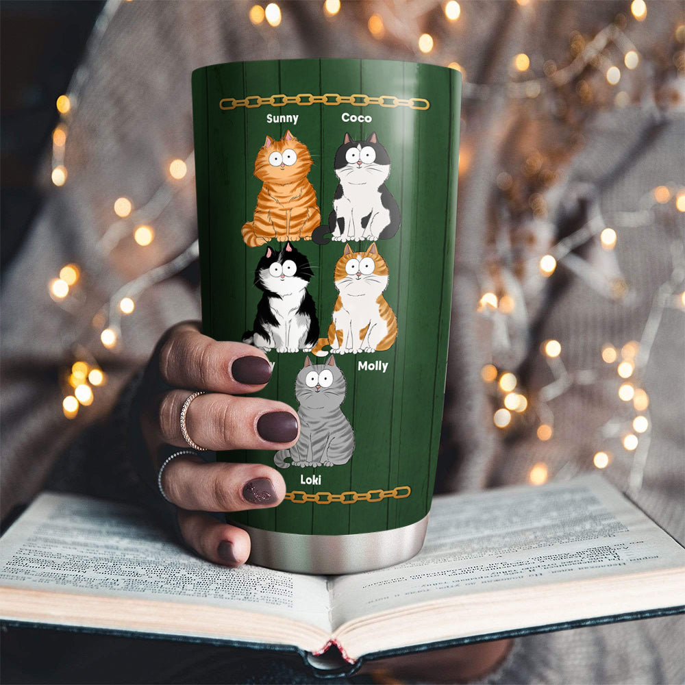 Custom Mother's day Birthday Gifts For Cat Mom, Cat Lovers • Best Cat Dad Ever - Personalized Tumbler