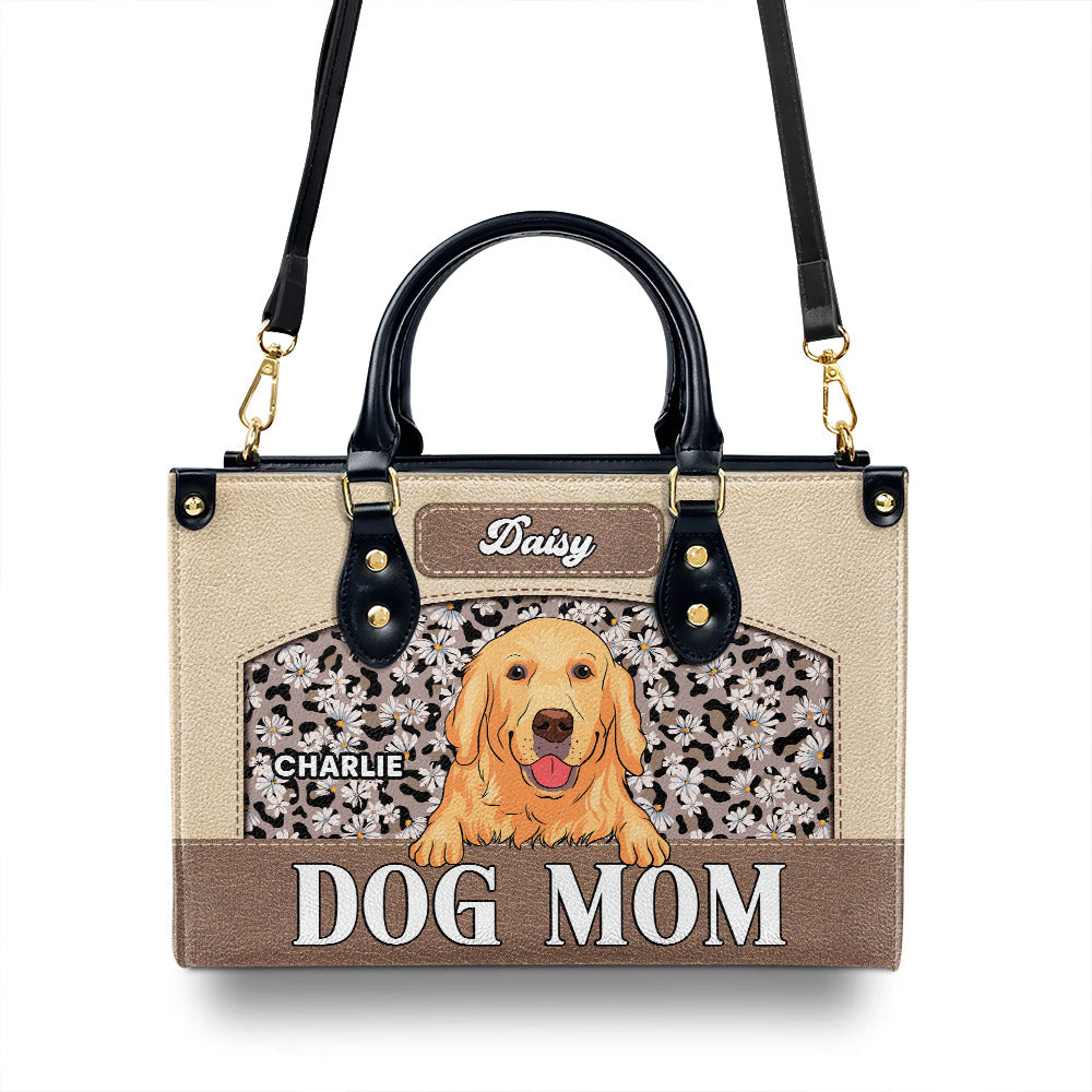 Flawless Dog Mom - Personalized Leather Bag