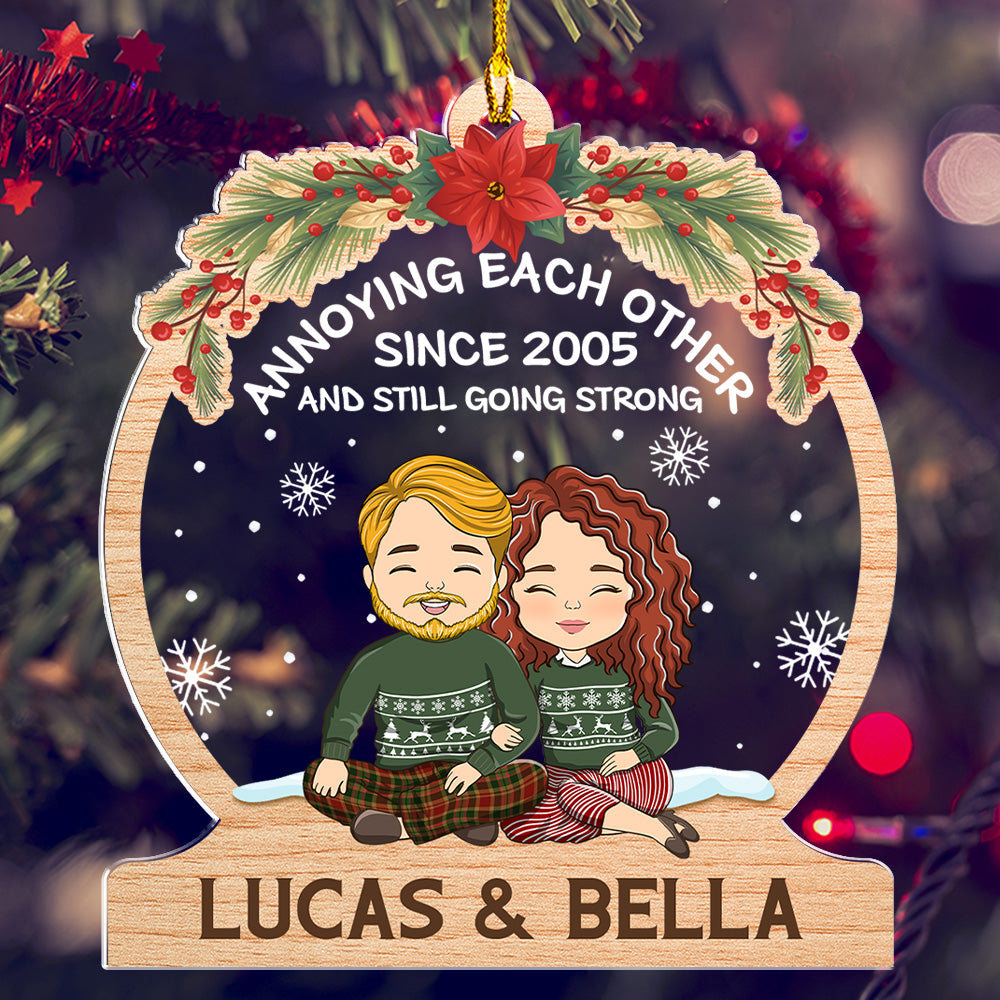 Annoying Each Other Since - Personalized Acrylic Ornament