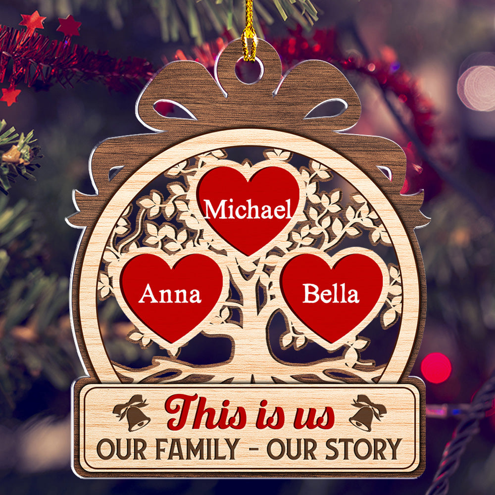 Our Family Quote - Personalized Acrylic Ornament