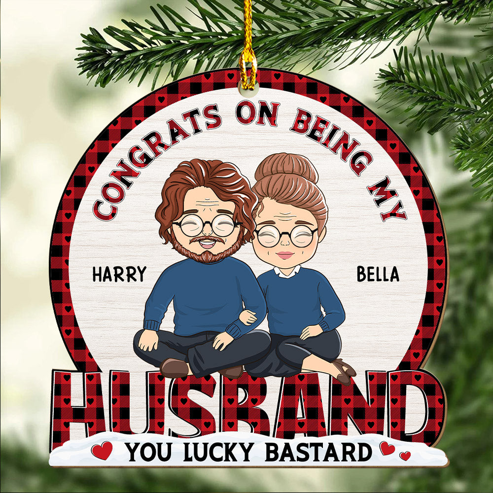 Congrat On Being - Personalized 1-layered Wood Ornament