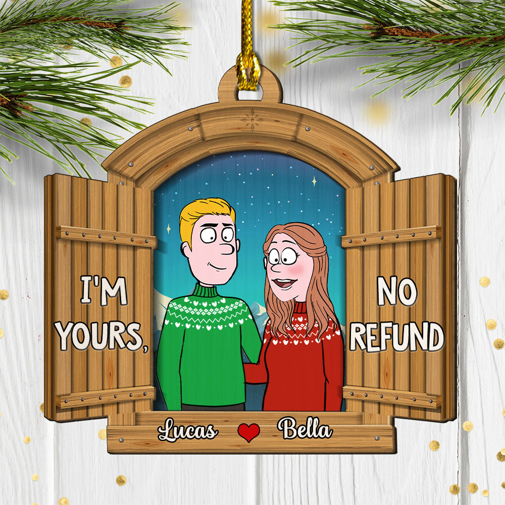I'm Yours - Personalized 2-layered Wood Ornament
