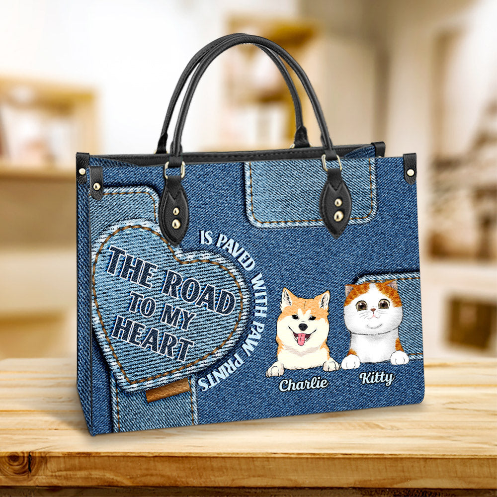 Road To My Heart - Personalized Leather Bag
