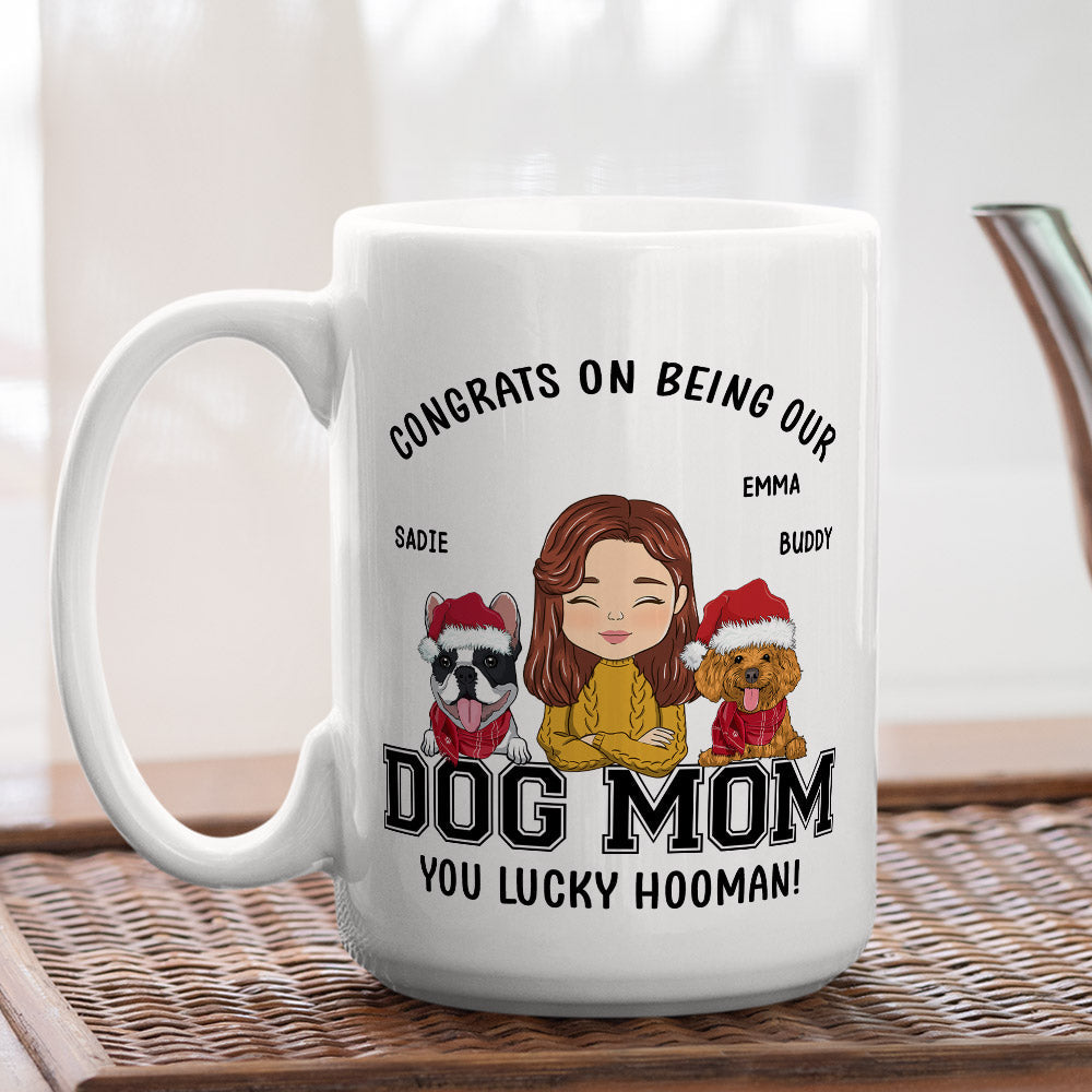 Custom Christmas Birthday Gifts For Dog Lovers • Congrats Dog Dad/Mom - Personalized Coffee Mug