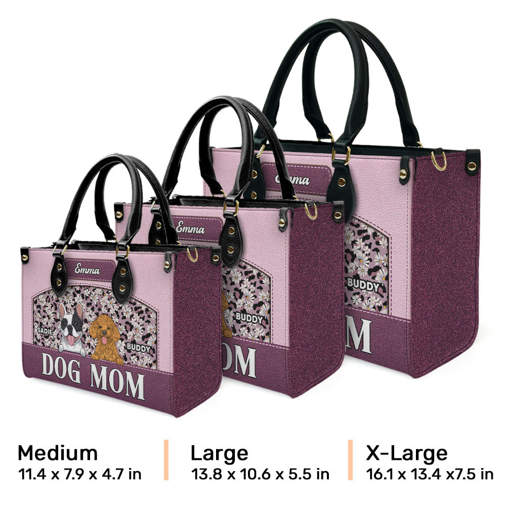 Flawless Dog Mom - Personalized Leather Bag