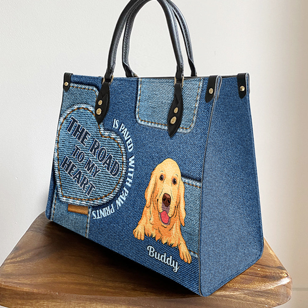 Road To My Heart - Personalized Leather Bag
