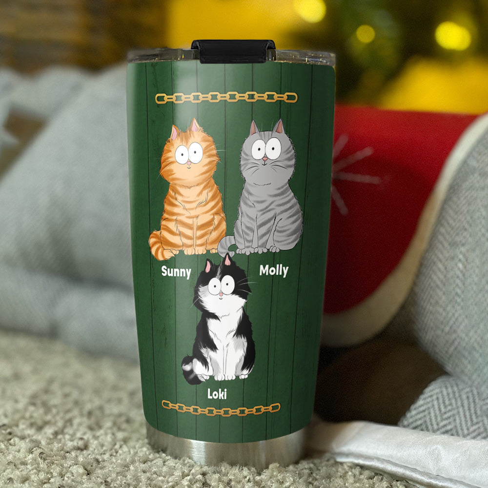 Custom Mother's day Birthday Gifts For Cat Mom, Cat Lovers • Best Cat Dad Ever - Personalized Tumbler