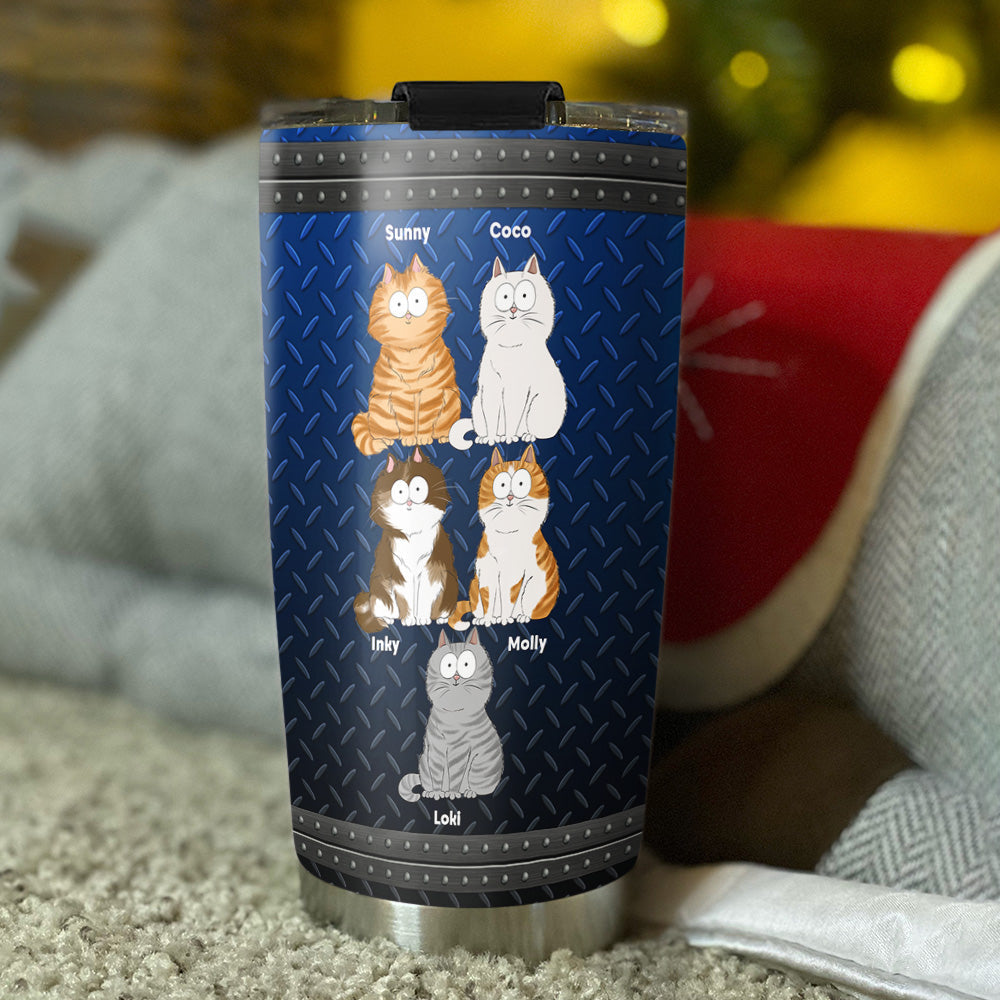 Custom Christmas Birthday Gifts For Cat Dad, Cat Lovers • Super Sexy Cat Dad - Personalized Tumbler