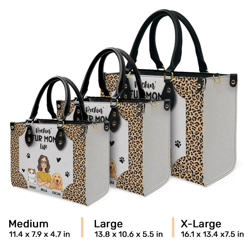 Dog Mom Better Life - Personalized Leather Bag