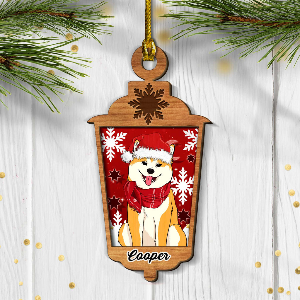 Custom Christmas Decor Home Birthday Gifts For Dog Lovers • Happy Dog - Personalized 2-layered Wood Ornament