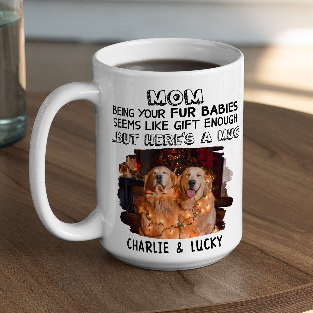 Custom Photo Christmas Birthday Gifts For Dog Lovers • A Fur Gift - Personalized Coffee Mug