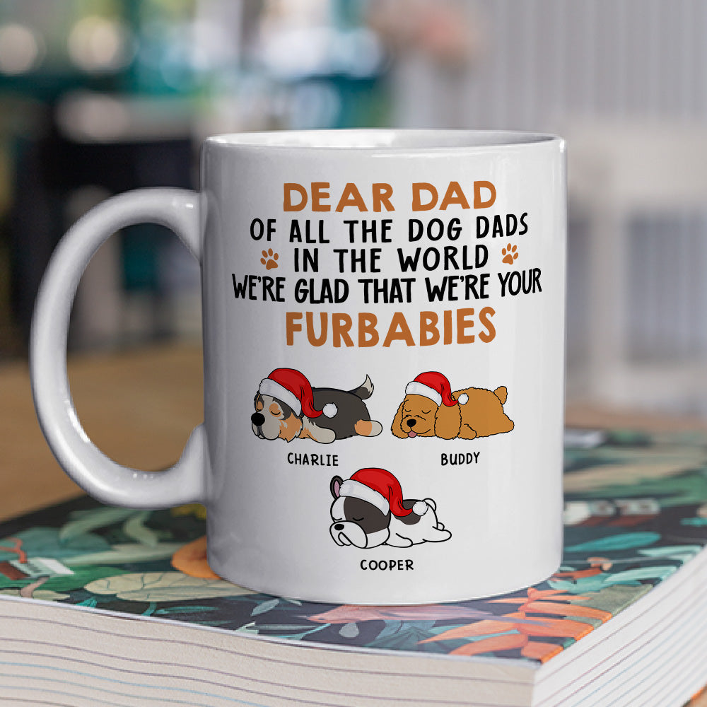 Custom Photo Christmas Birthday Gifts For Dog Lovers • Glad To Be Your Furbaby - Personalized Coffee Mug