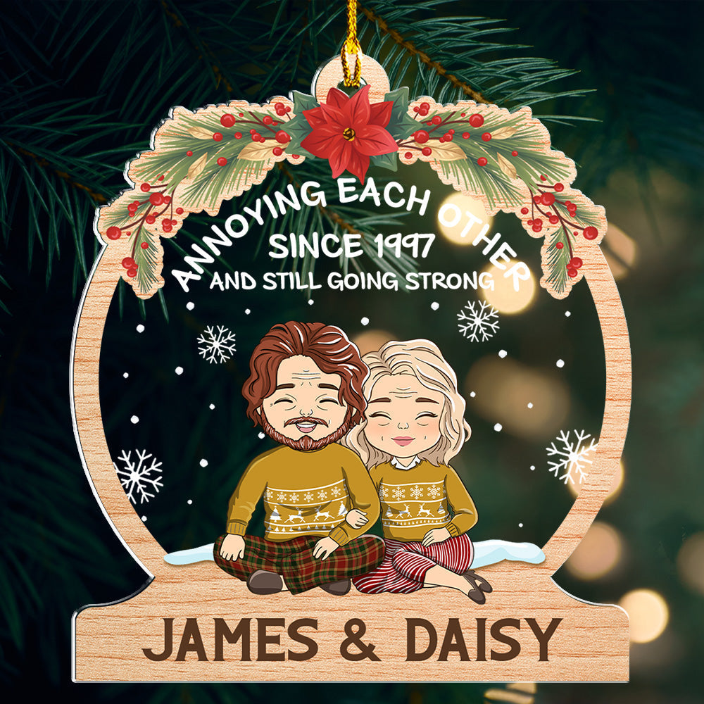 Annoying Each Other Since - Personalized Acrylic Ornament