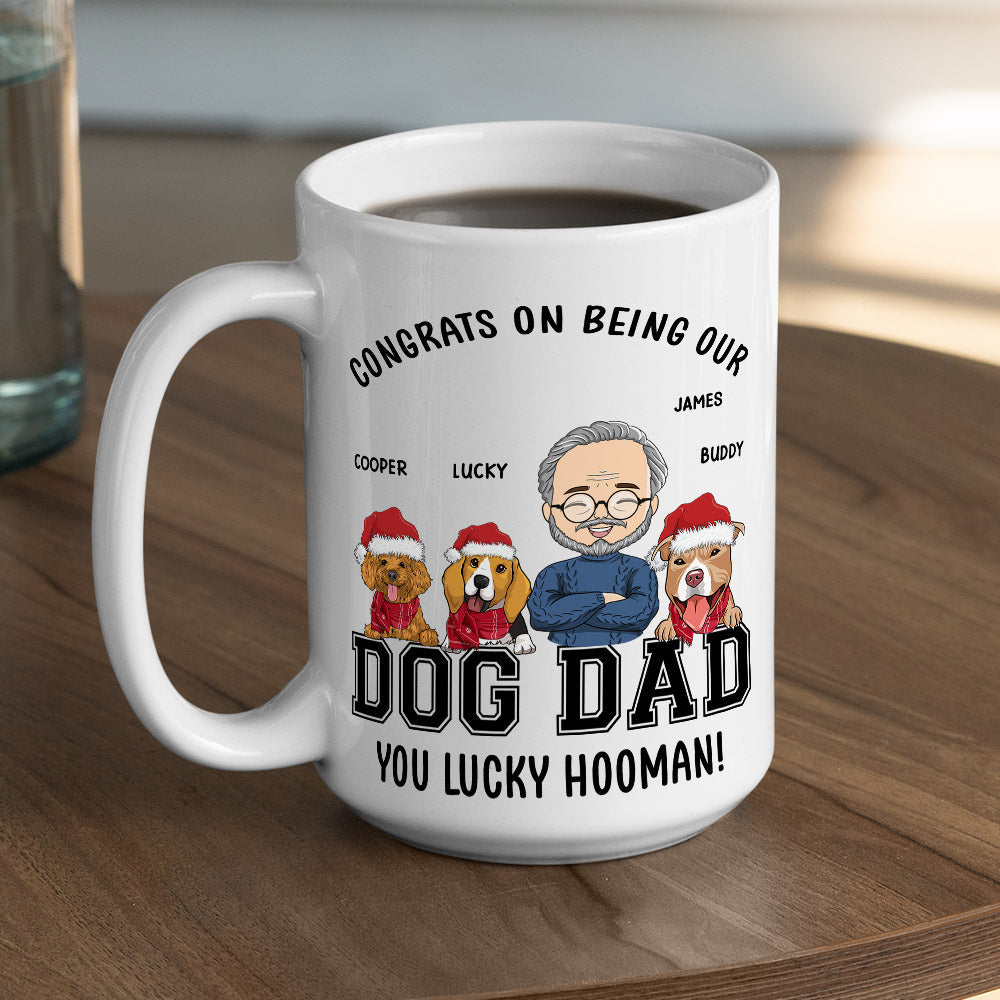 Custom Christmas Birthday Gifts For Dog Lovers • Congrats Dog Dad/Mom - Personalized Coffee Mug
