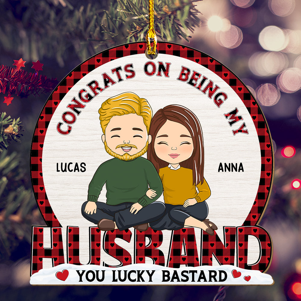 Congrat On Being - Personalized 1-layered Wood Ornament