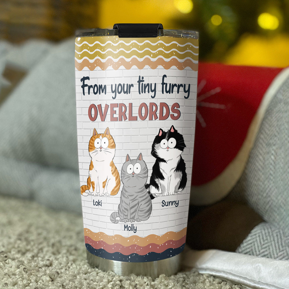 Custom Mother's day Birthday Gifts For Cat Mom, Cat Lovers • Hooman Servant - Personalized Tumbler