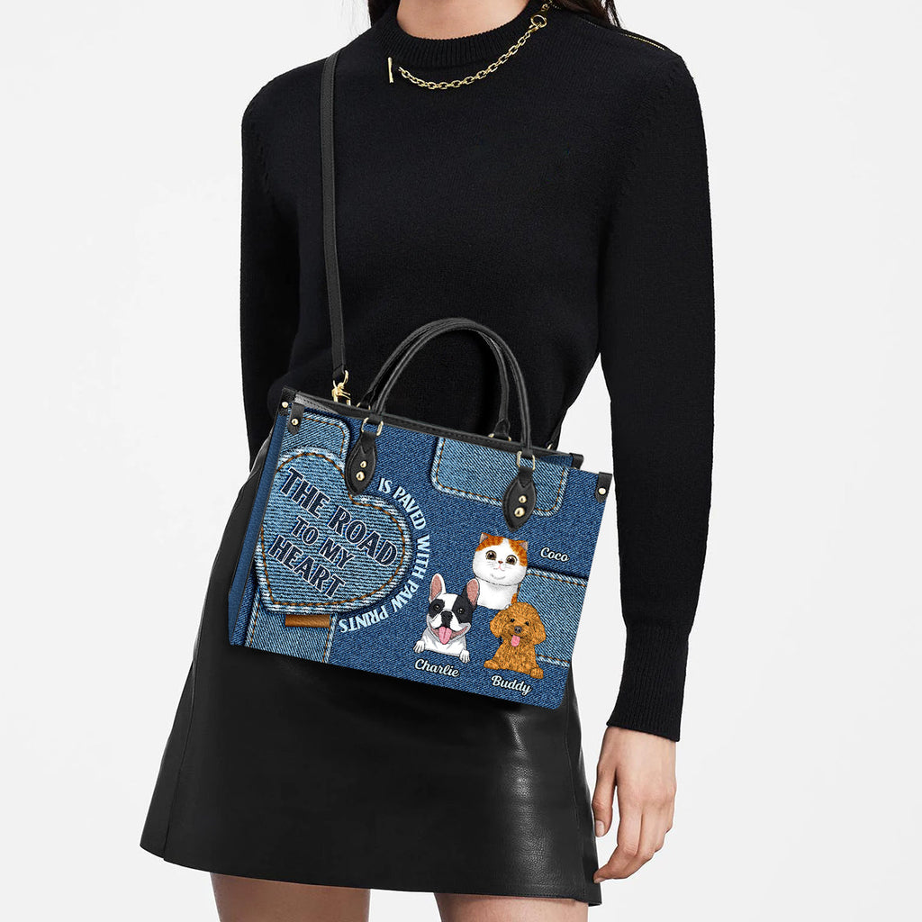 Road To My Heart - Personalized Leather Bag