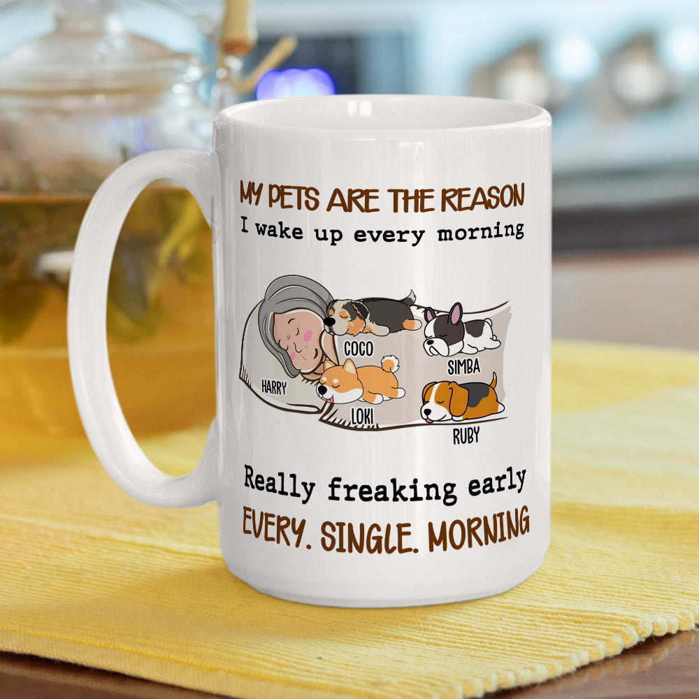 Custom Photo Mother's day Birthday Gifts For Cat Mom, Cat Lovers • My Pet Is The Reason - Personalized Coffee Mug