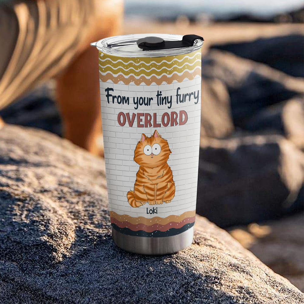 Custom Mother's day Birthday Gifts For Cat Mom, Cat Lovers • Hooman Servant - Personalized Tumbler
