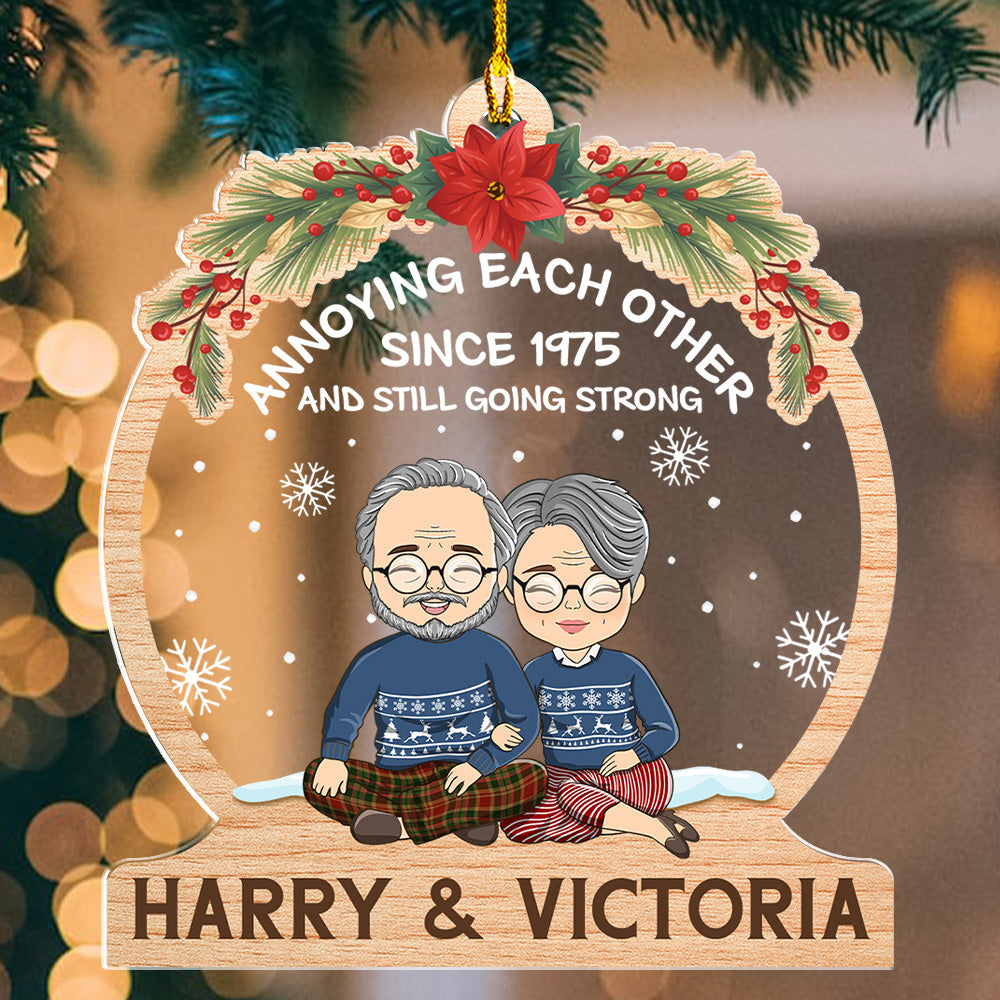Annoying Each Other Since - Personalized Acrylic Ornament