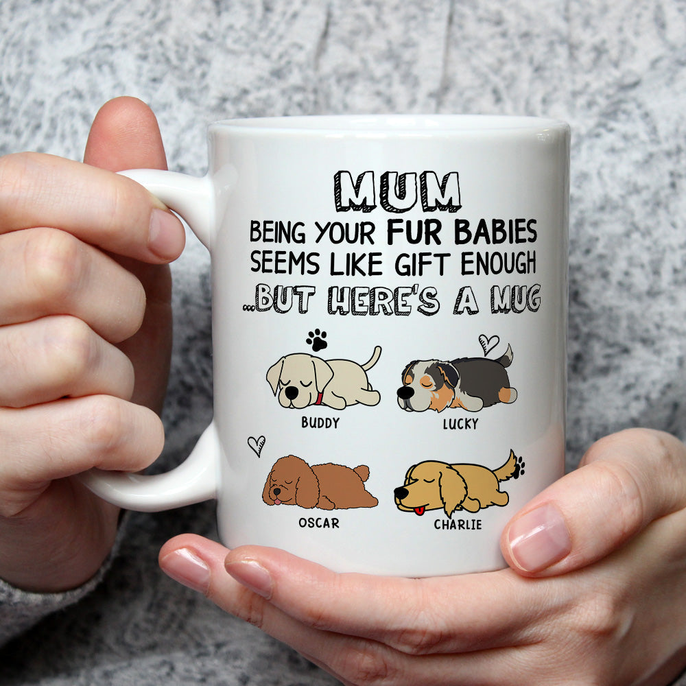 Custom Photo Christmas Birthday Gifts For Dog Lovers • A Fur Gift - Personalized Coffee Mug