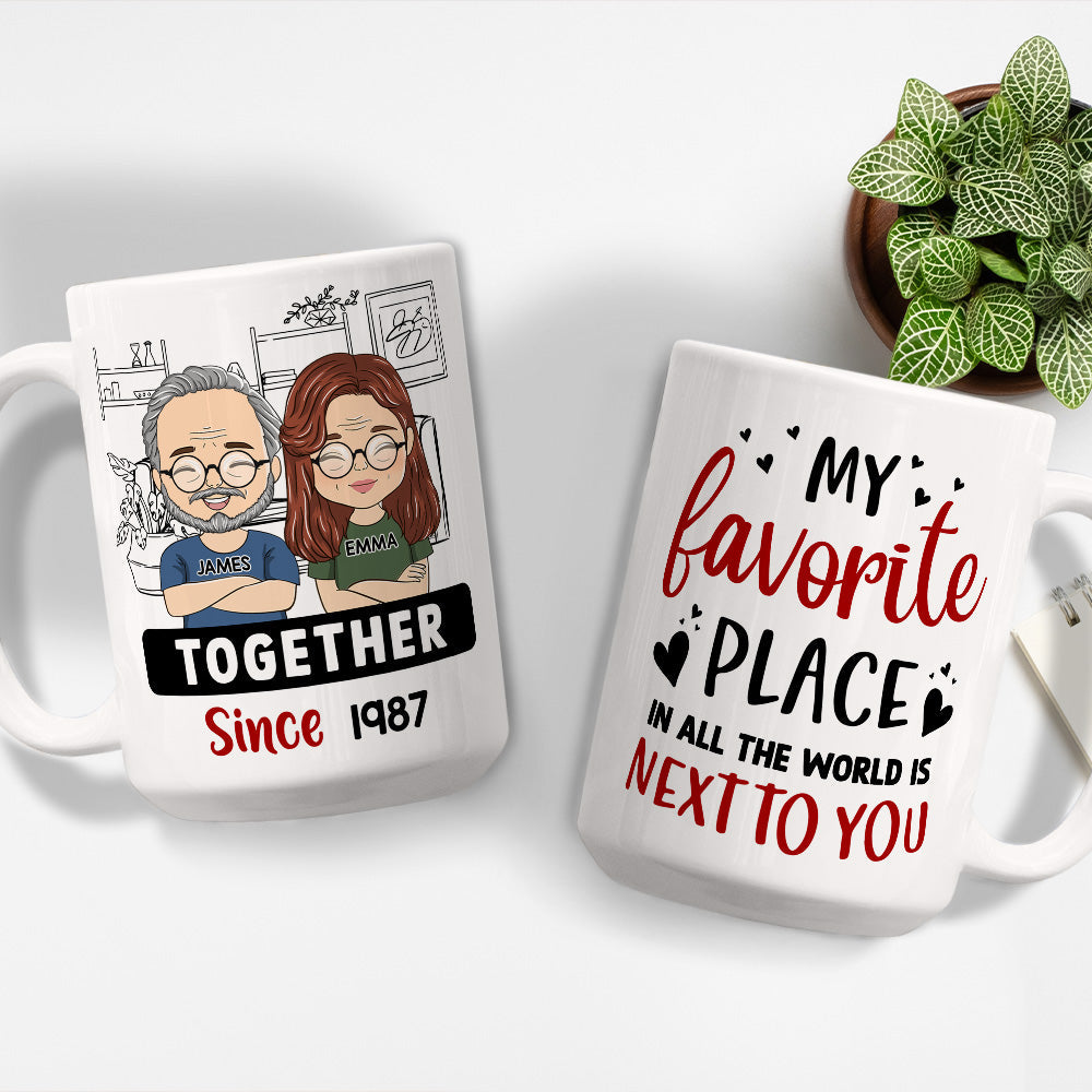 Next To You - Personalized Coffee Mug