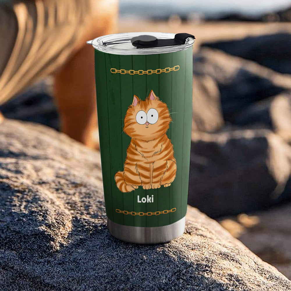 Custom Mother's day Birthday Gifts For Cat Mom, Cat Lovers • Best Cat Dad Ever - Personalized Tumbler