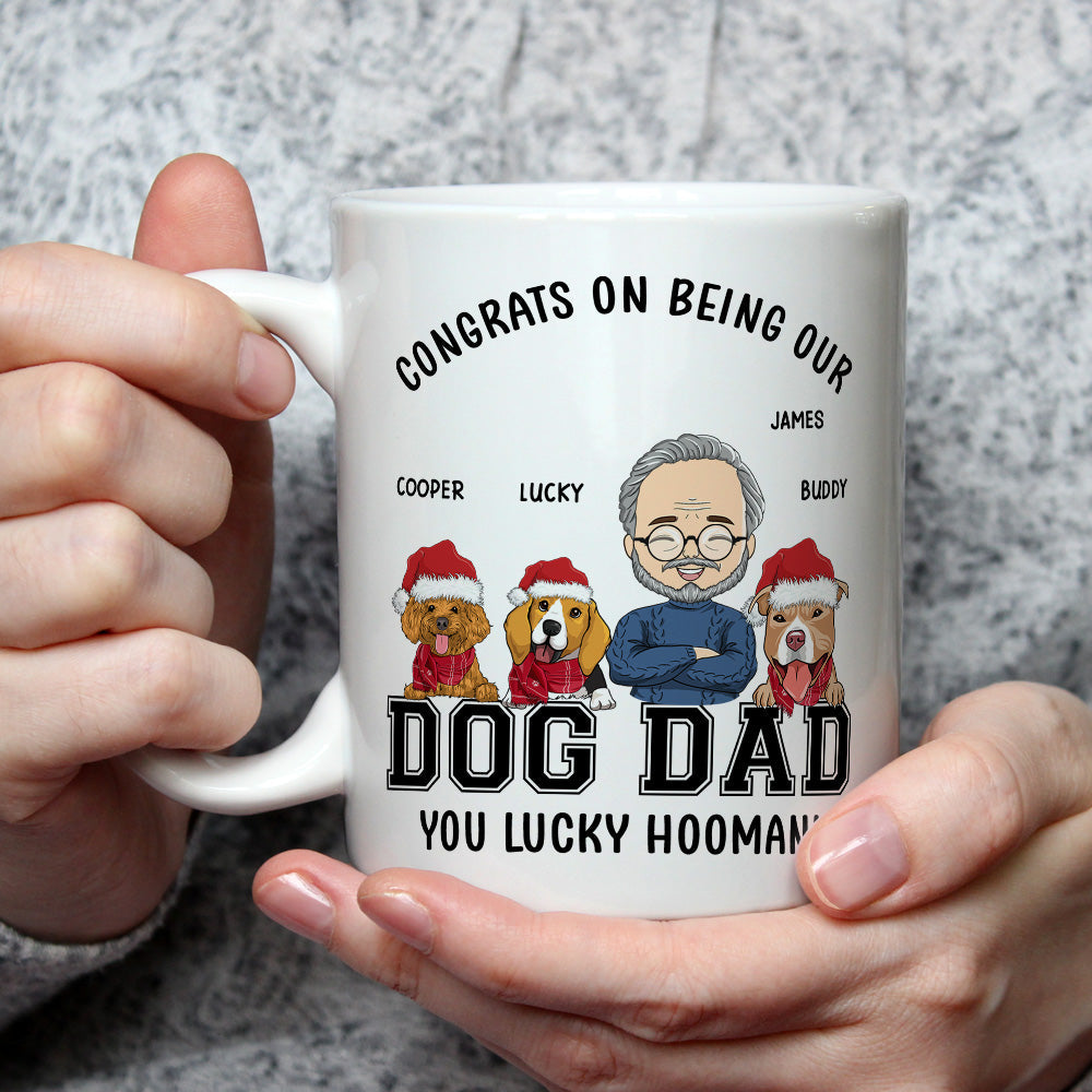 Custom Christmas Birthday Gifts For Dog Lovers • Congrats Dog Dad/Mom - Personalized Coffee Mug