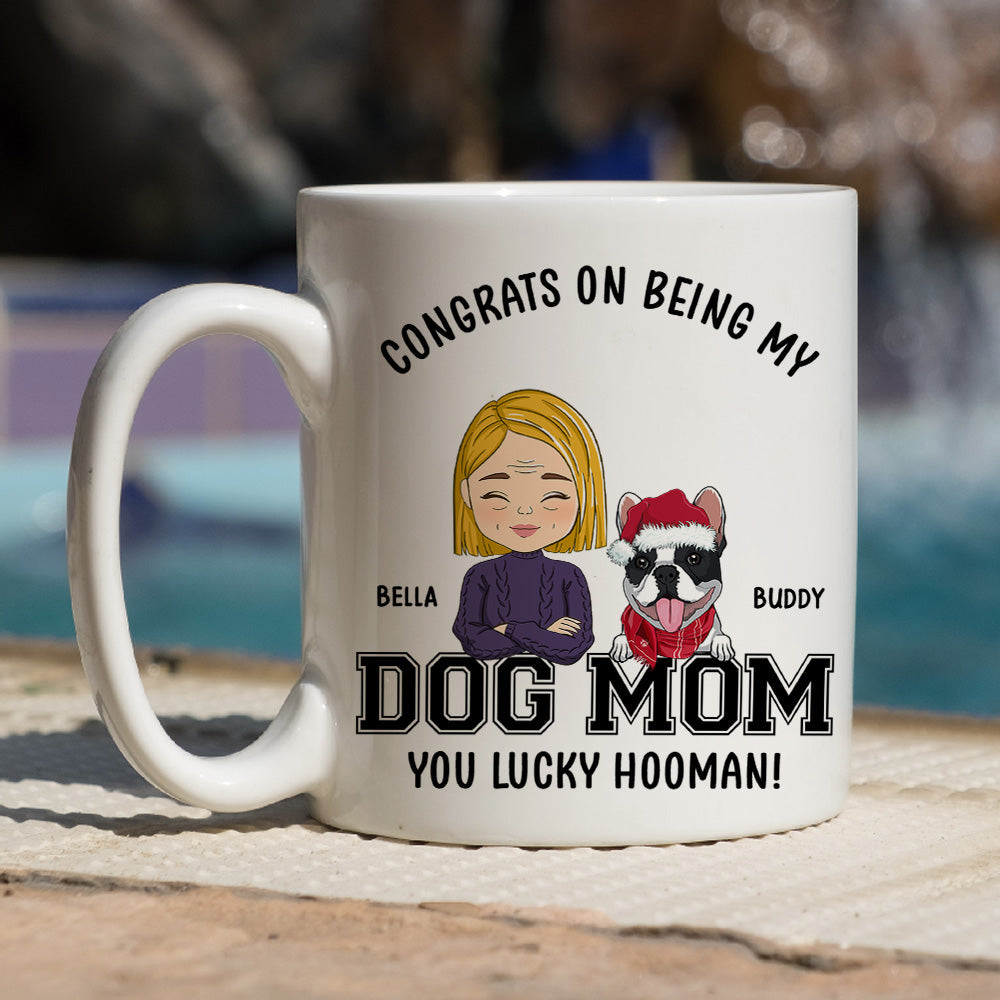 Custom Christmas Birthday Gifts For Dog Lovers • Congrats Dog Dad/Mom - Personalized Coffee Mug