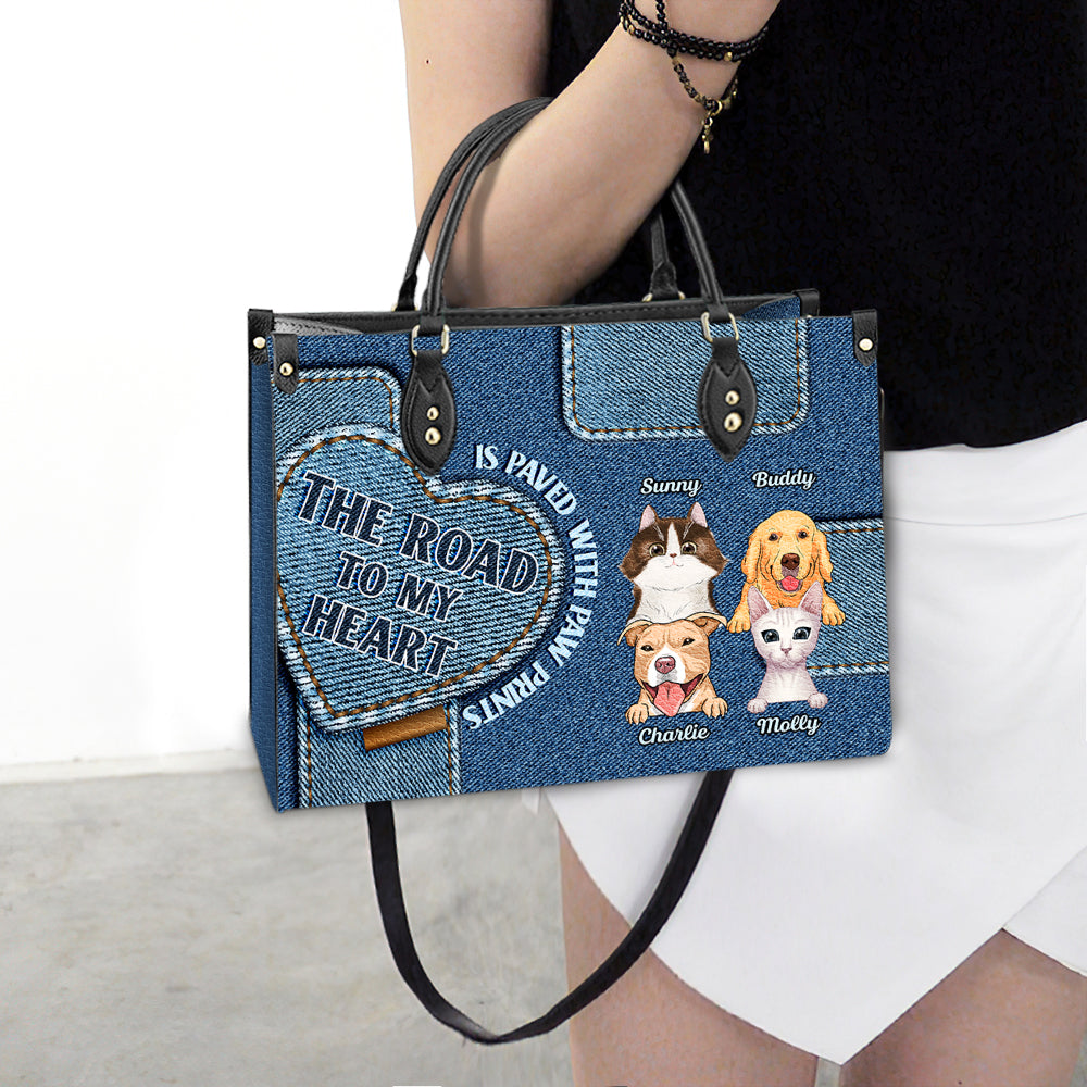 Road To My Heart - Personalized Leather Bag