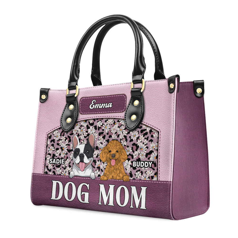 Flawless Dog Mom - Personalized Leather Bag