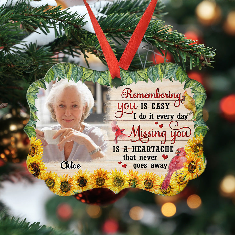 Loved Beyond Words - Personalized Aluminum Ornament