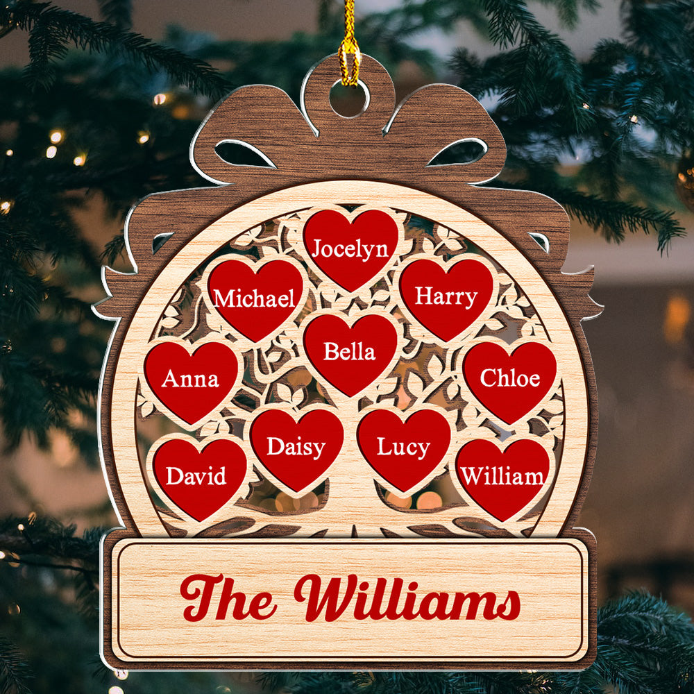 Love Grows Here Quote - Personalized Acrylic Ornament