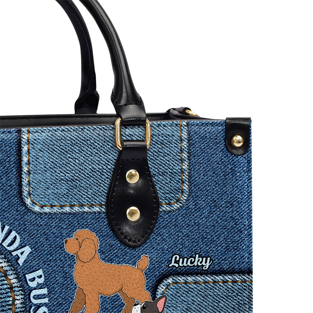 Busy Dog Mom - Personalized Leather Bag