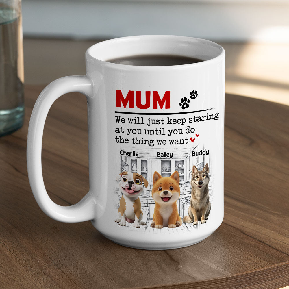 Custom Mother's Father's day Birthday Gifts For Dog Lovers • The Thing I Want - Personalized Coffee Mug