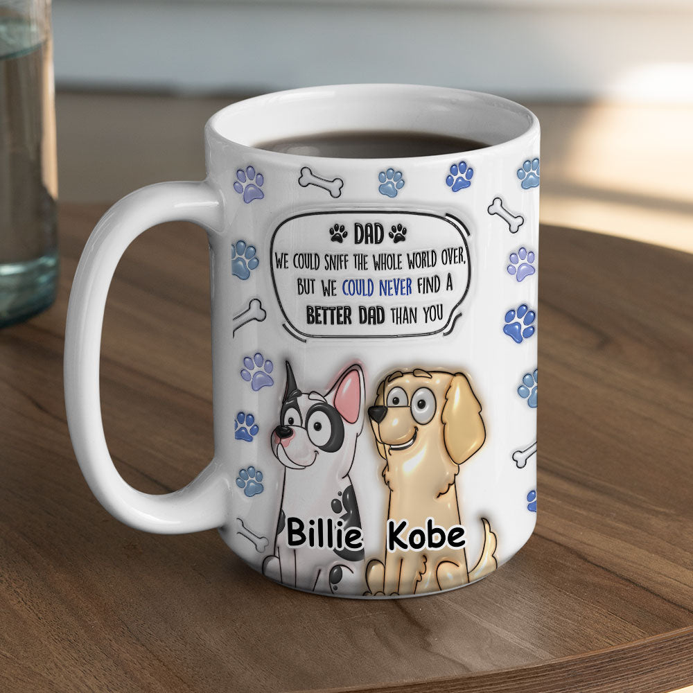 Custom Christmas Birthday Gifts For Dog Lovers • Better Mom Dad Than you - Personalized 3D Inflated Effect Mug
