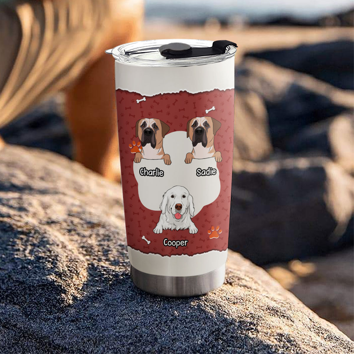 Custom Christmas Birthday Gifts For Pet Lovers • Thank For Picking Up My Poo And Stuff - Personalized Tumbler