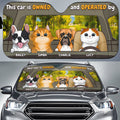 Custom Christmas Birthday Gifts Car Accessories for Pet Parents • Owned And Operated - Personalized Car Sunshade