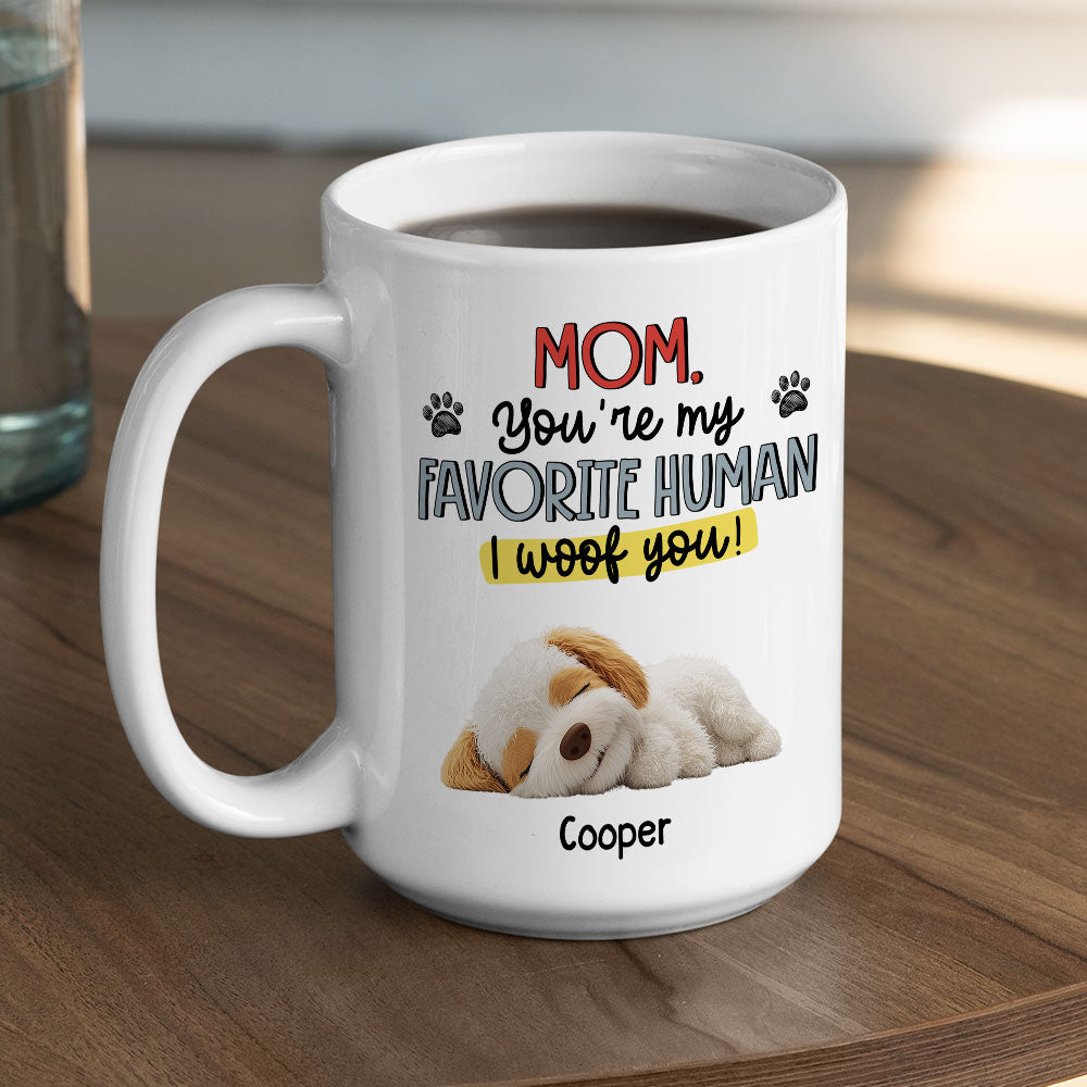 Custom Mother's day Birthday Gifts For Dog Mom, Dog Lovers • Favorite Mom Of Dogs - Personalized Coffee Mug