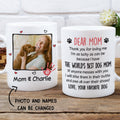 Custom Photo Christmas Birthday Gifts For Dog Lovers • Best Dog Mom - Personalized Photo Coffee Mug