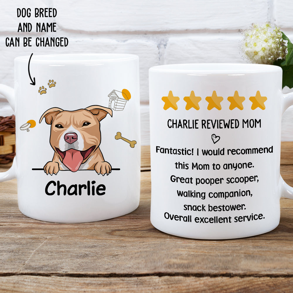 Custom Christmas Birthday Gifts For Dog Lovers • Dog Reviewed Mom - Personalized Coffee Mug