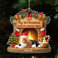 Custom Christmas Decor Home Birthday Gifts For Dog Lovers • My Forever Home - Personalized Acrylic Ornament