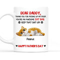Custom Father's day Birthday Gifts For Cat Dad, Cat Lovers • Awesome Cat Dad - Personalized Coffee Mug